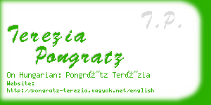 terezia pongratz business card